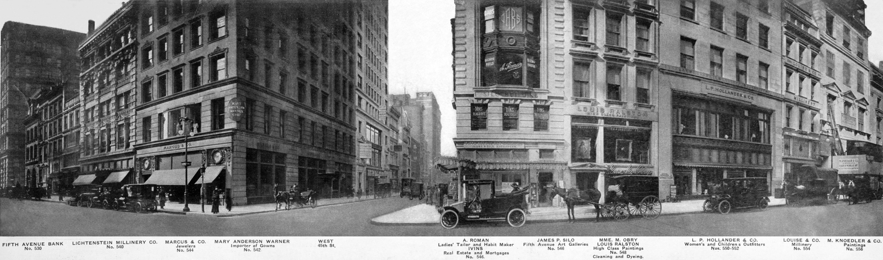 Fifth Avenue And West 45th Street - 1911