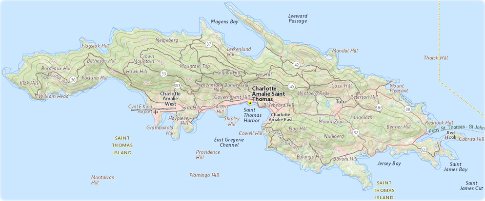 Map Saint Thomas