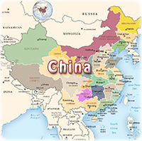 Political map China