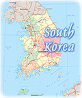 South Korea map