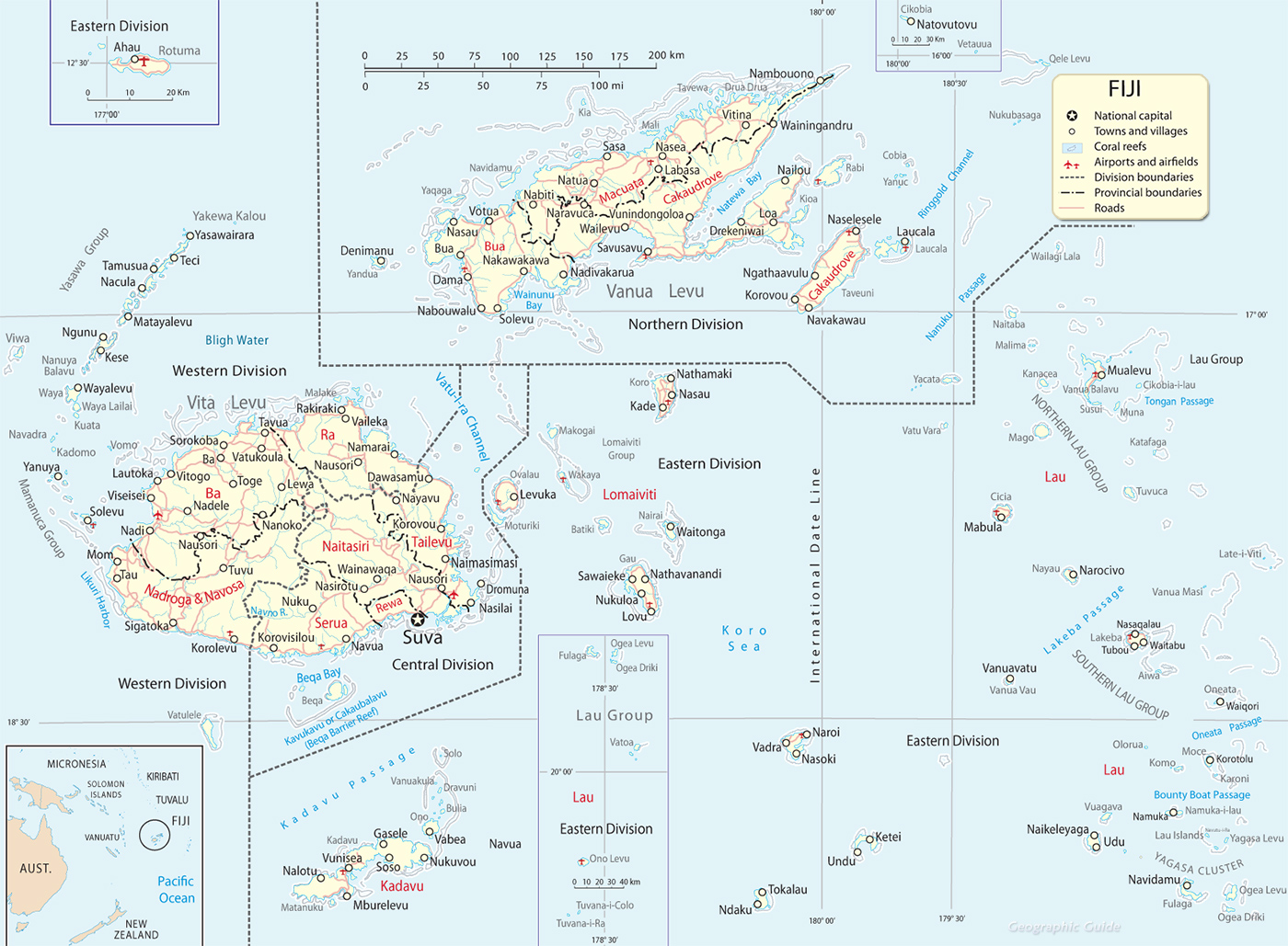 Map Fiji