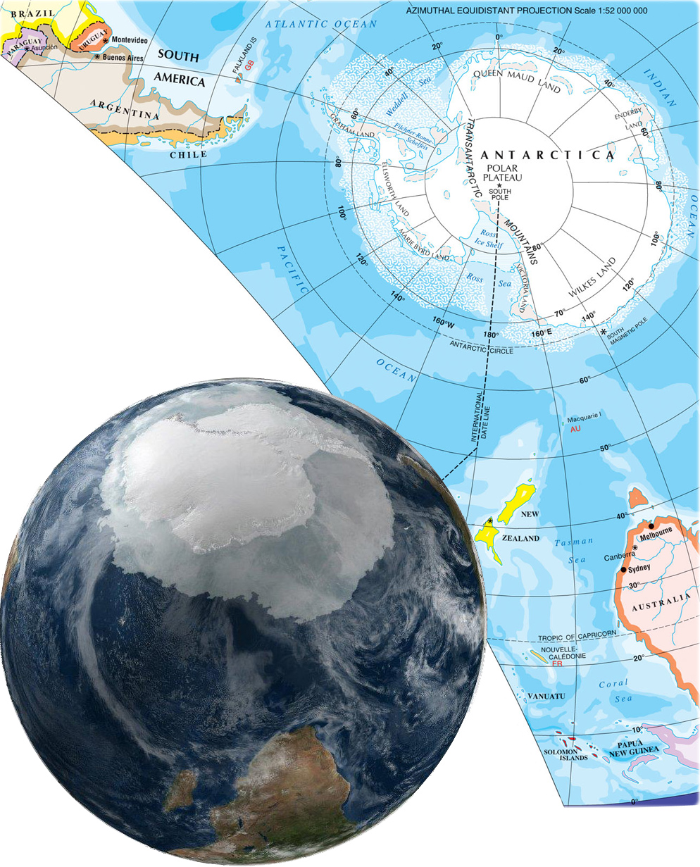 Antarctica map