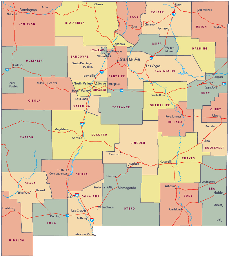 NM political map