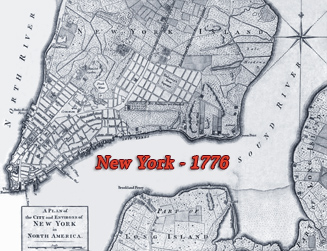 Map New York 1776