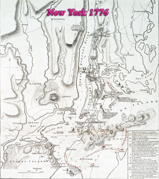 New York map 1776