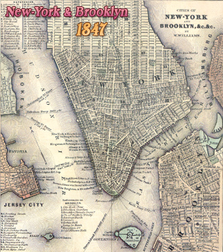 Map NYC 1847