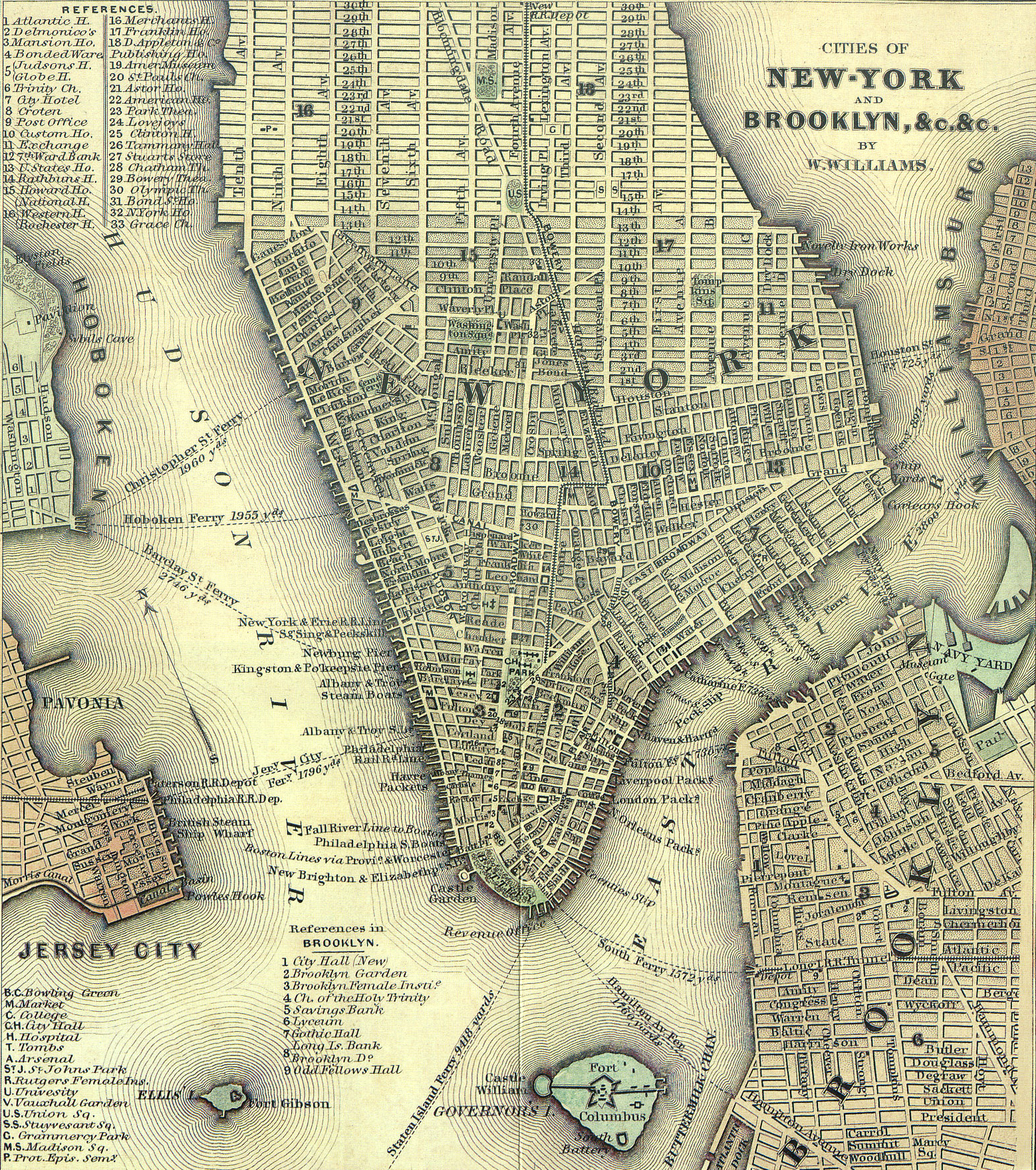 Map Williams New York