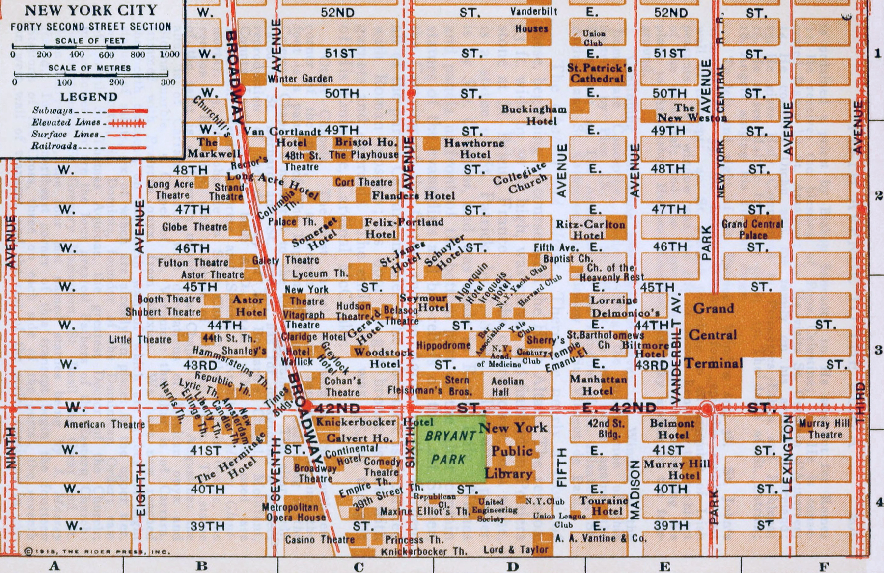 Map Forty-Second Street