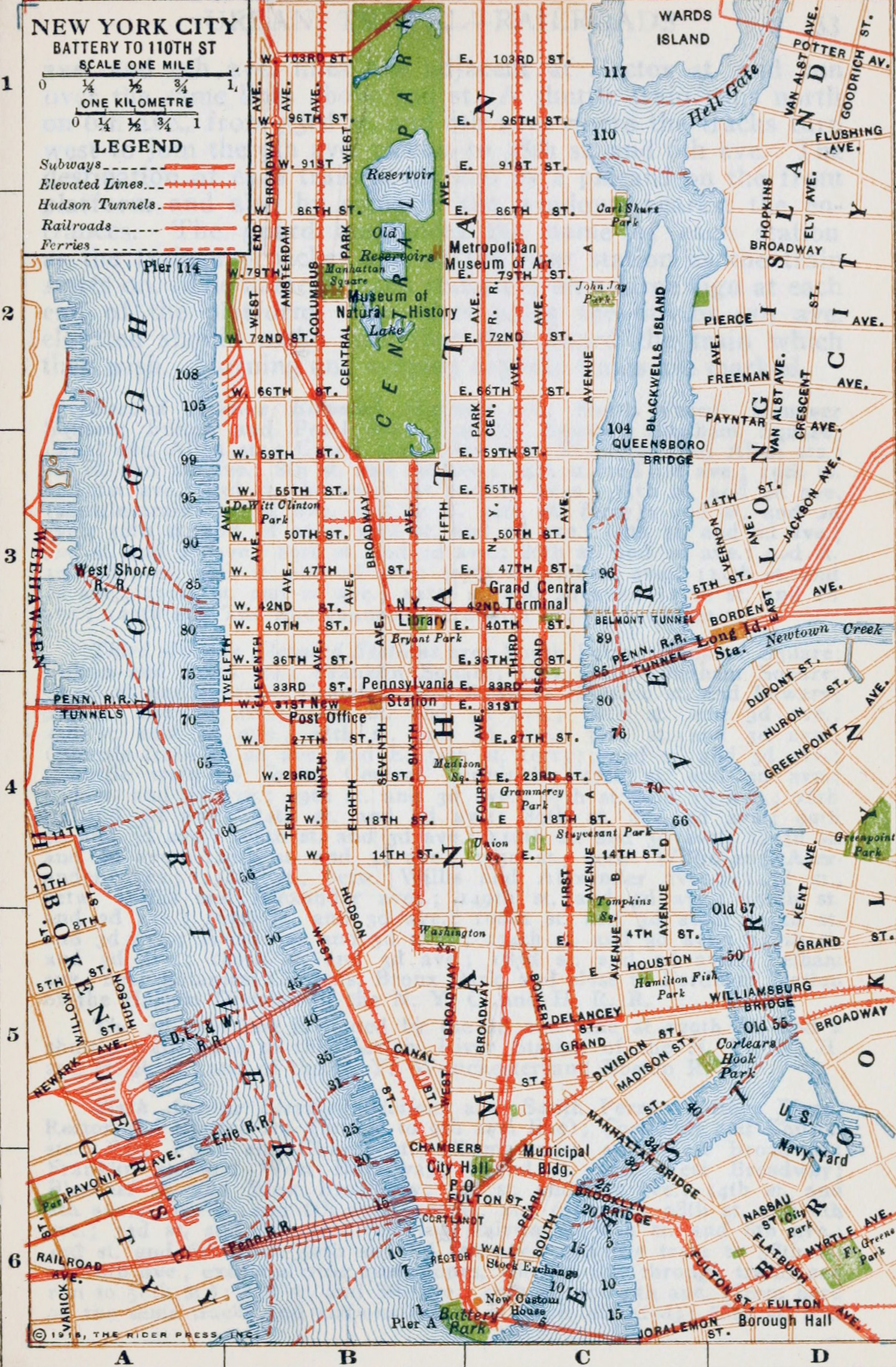 Map Manhattan