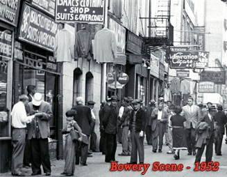 Bowery scene