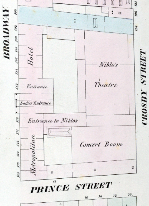 Metropolitan Hotel and the Niblo's Theatre