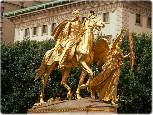 Golden statue