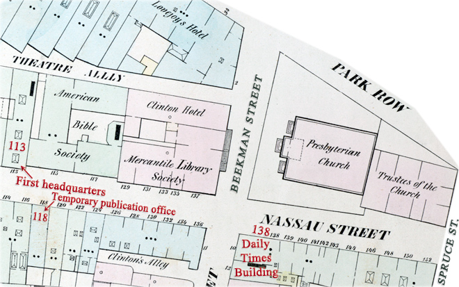 Daily Times Building map