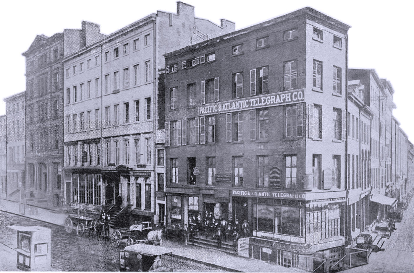 Wall Street, Corner Broad Street - 1860s