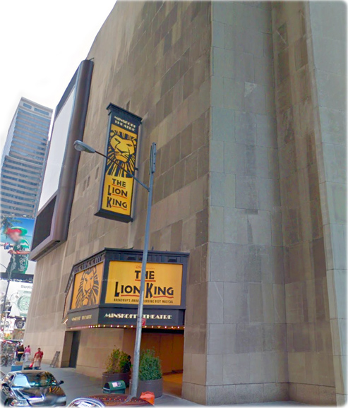 Minskoff Theatre, Broadway and West 45th Street NYC